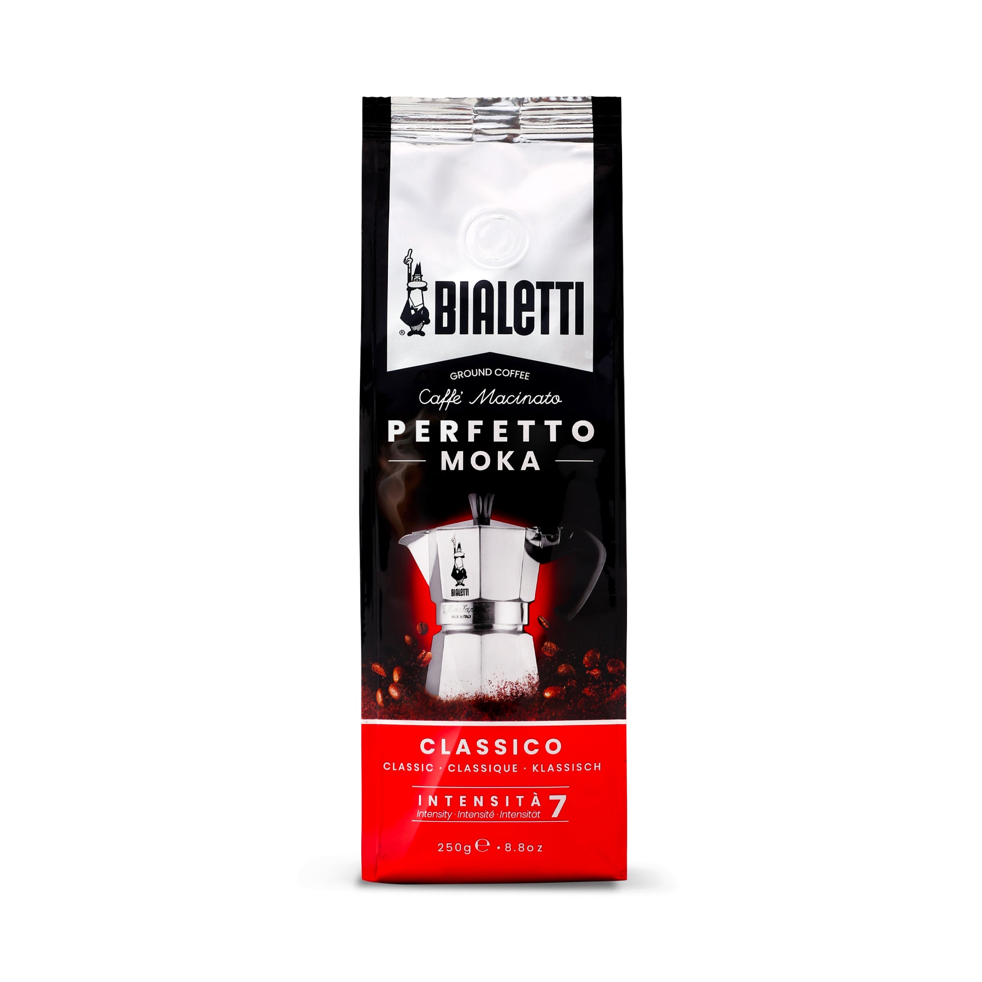 Bialetti Classico – Bohnenkaffee – Café Crème, Arabica/Robusta, Intensität 7, 250 g