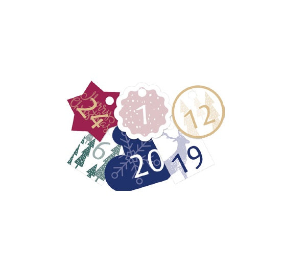 Folia Adventskalender-Set – 24 Beutel – 100 × 130 mm
