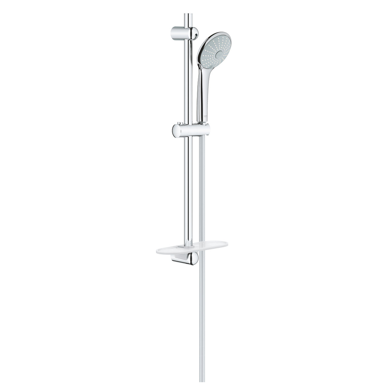 GROHE Brausestangenset Euphoria 110 Massage – 60 cm, Chrom, Wandmontiert, 1,75 m Schlauch, 3 Strahlarten