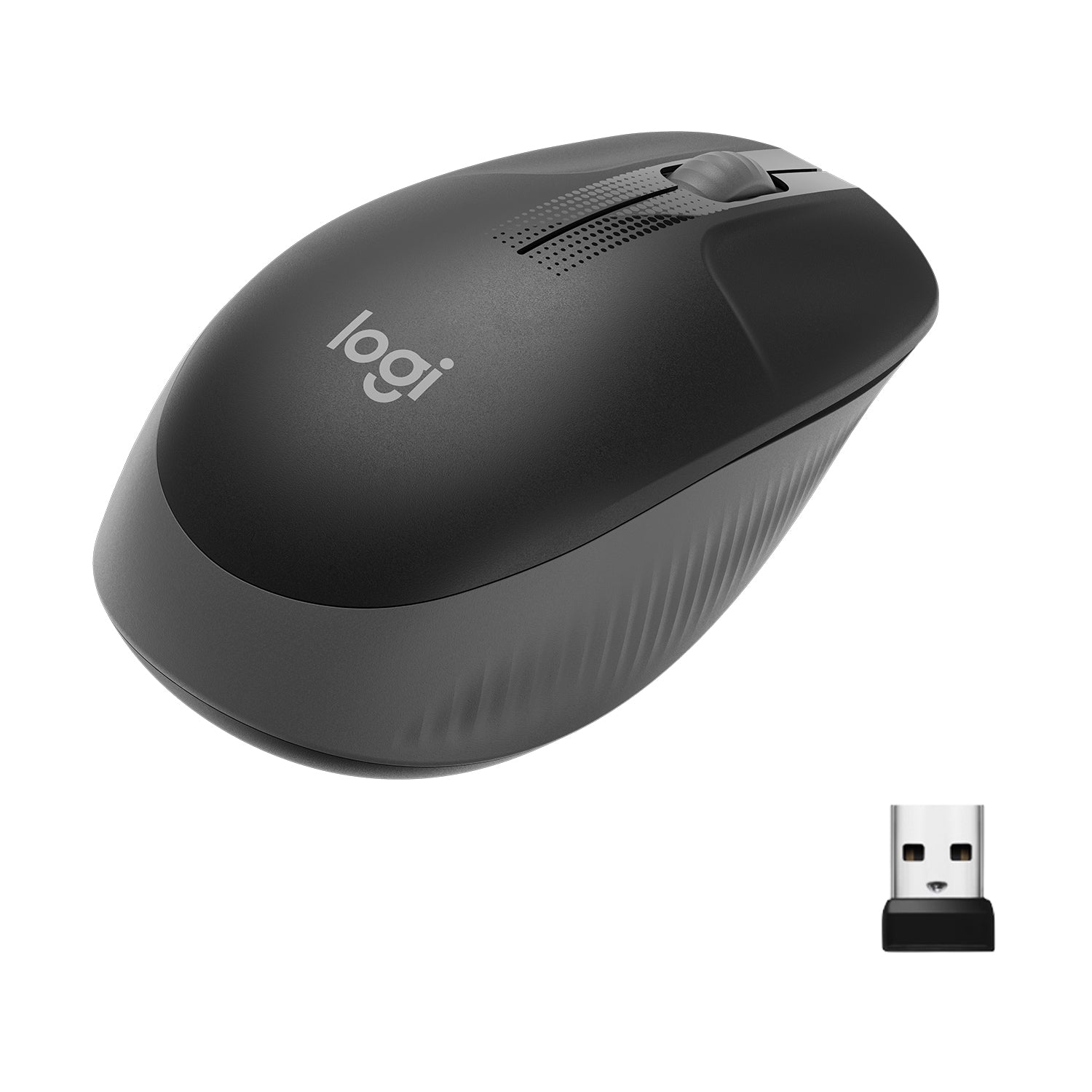 Logitech M190 Full-Size Maus – Kabellos, Anthrazit