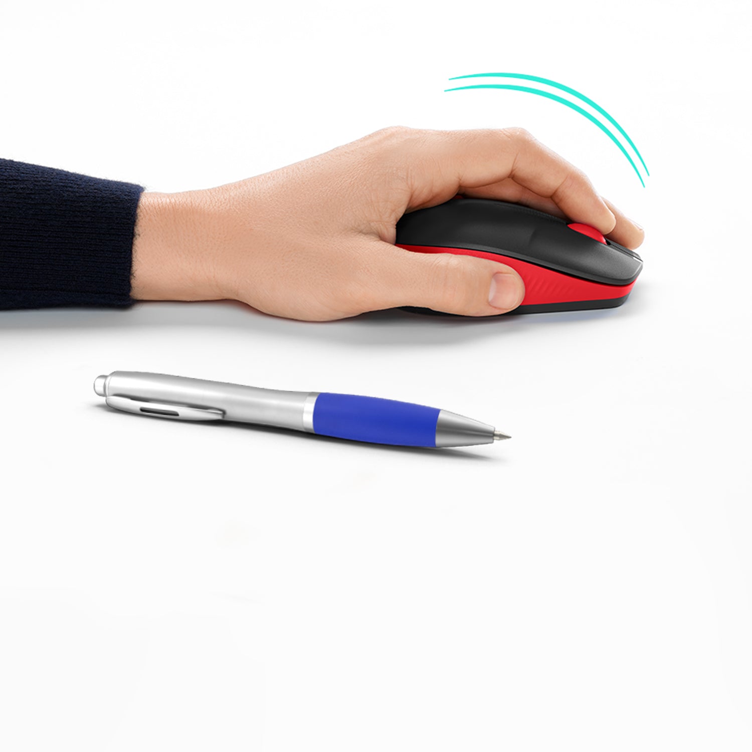 Logitech M190 Full-Size Maus – Kabellos, Rot