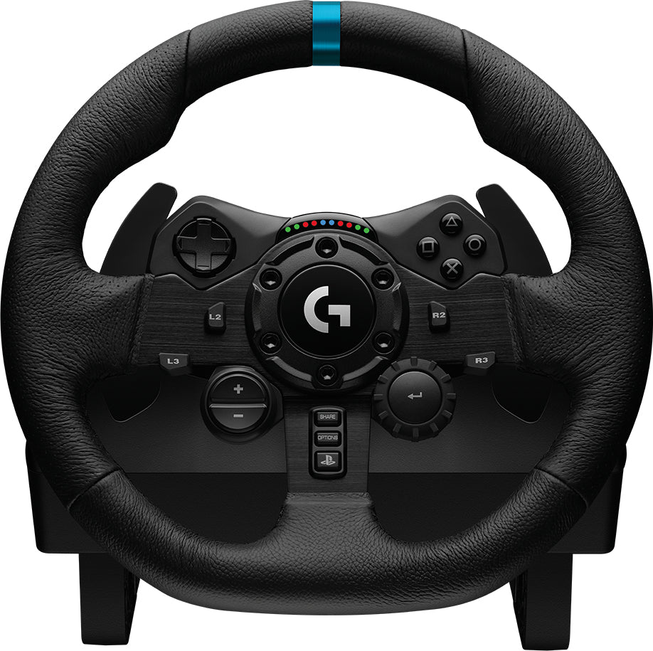 Logitech G G923 – Gamepad – USB (kabelgebunden), 900° Drehwinkel, für PC, PlayStation 4 & PlayStation 5