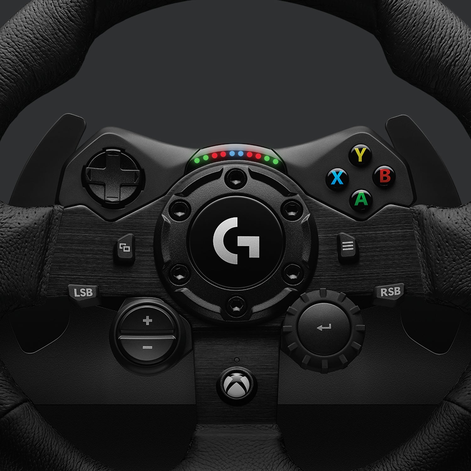 Logitech G G923 – Lenkrad + Pedale – Kabelgebunden (USB‑A), Kraft‑Rückmeldung, 900° Drehwinkel, Schwarz