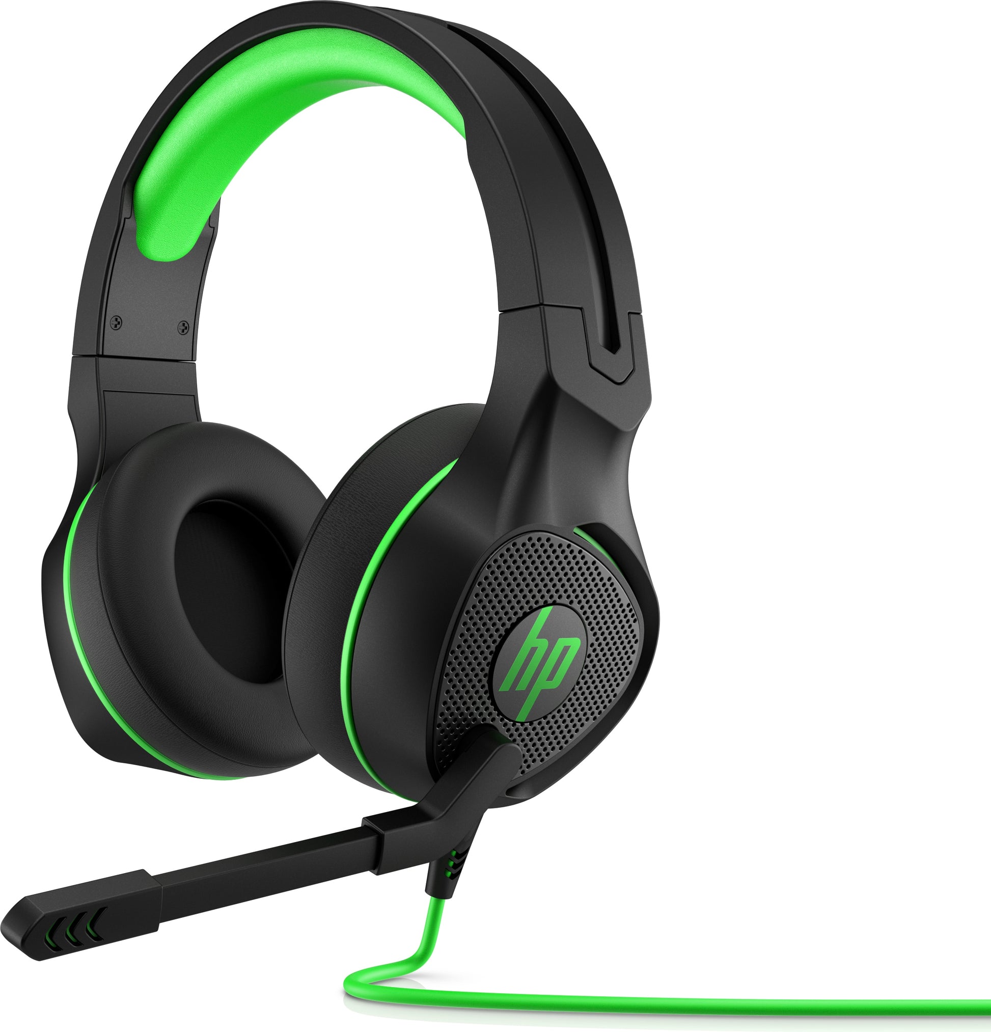 HP Pavilion Gaming 400 Gaming-Headset – Over-Ear, Stereo, Kabelgebunden, 3,5 mm Klinke, Schwarz/Grün