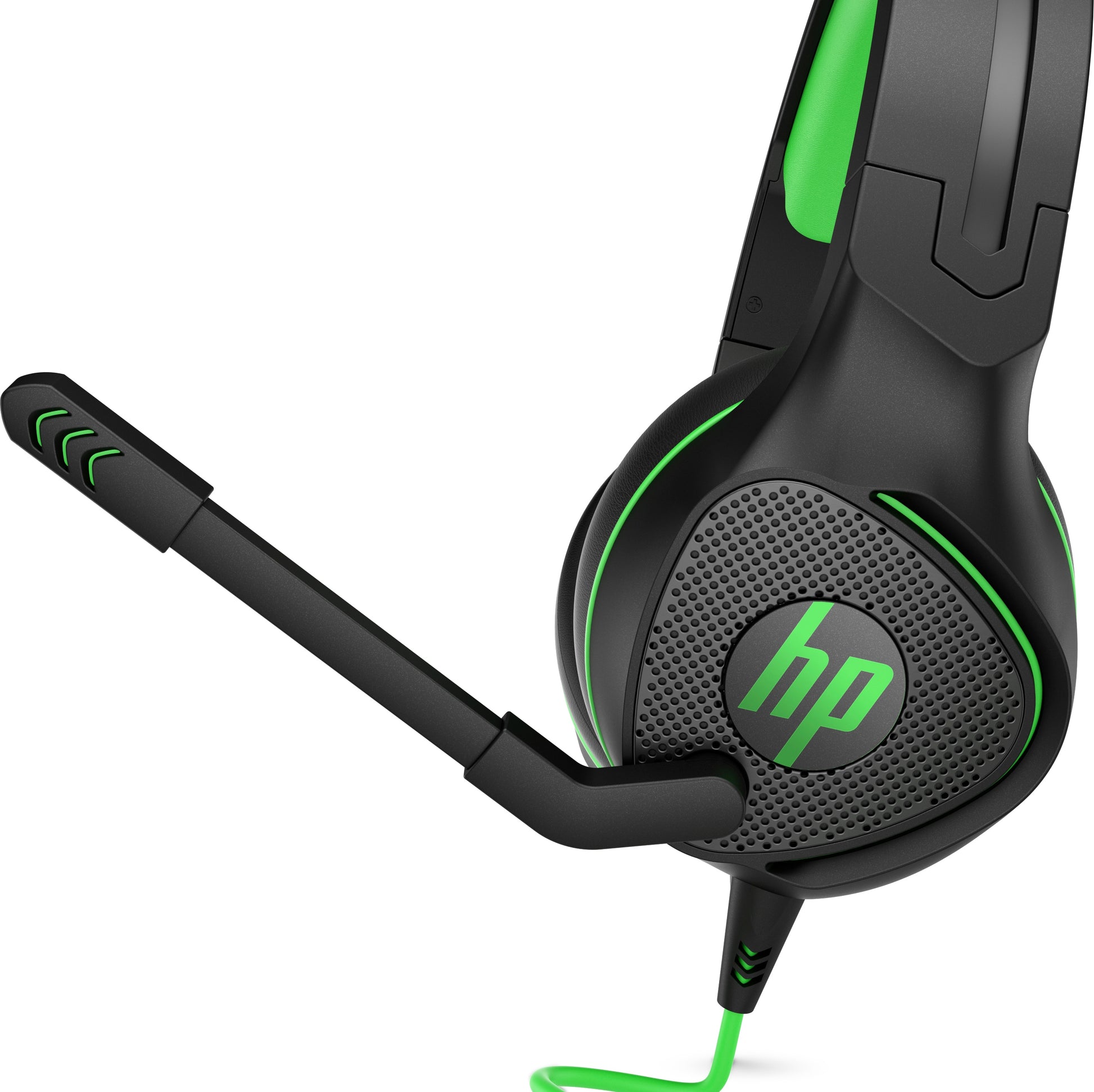 HP Pavilion Gaming 400 Gaming-Headset – Over-Ear, Stereo, Kabelgebunden, 3,5 mm Klinke, Schwarz/Grün