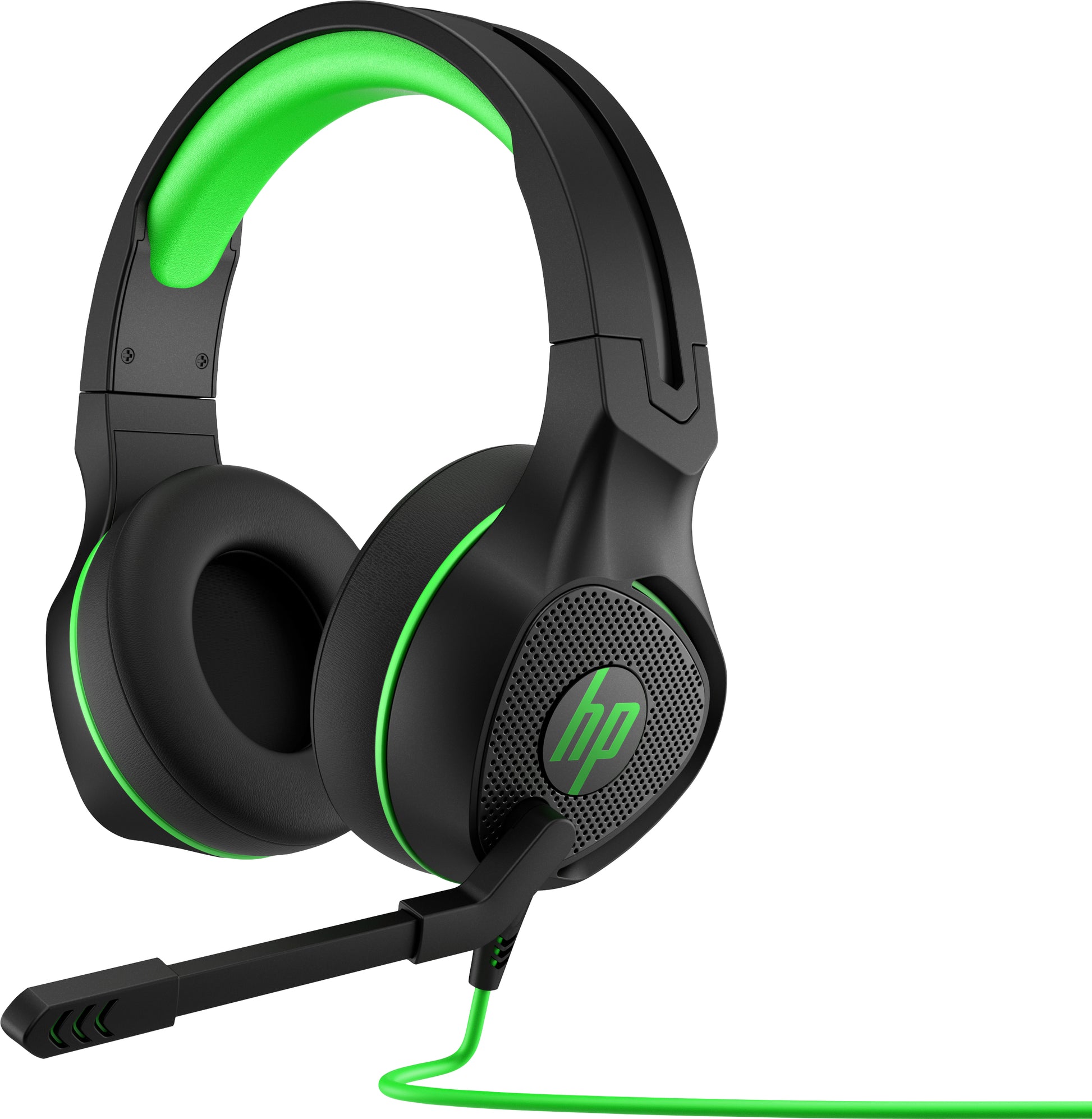 HP Pavilion Gaming 400 Gaming-Headset – Over-Ear, Stereo, Kabelgebunden, 3,5 mm Klinke, Schwarz/Grün