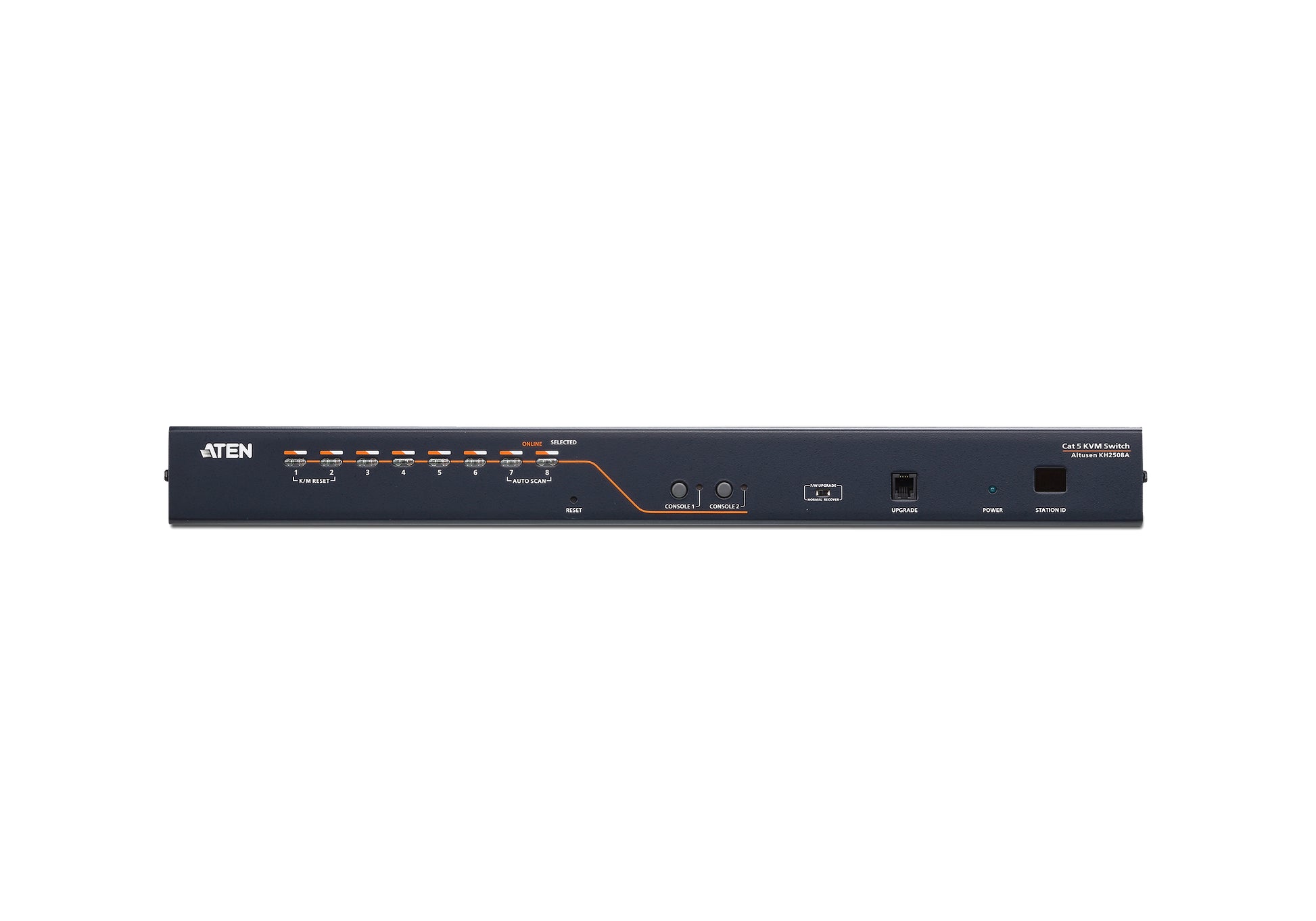 ATEN KH2508A – KVM-Switch, VGA/USB 2.0/RJ-45, 1600 × 1200, Rackeinbau, OSD