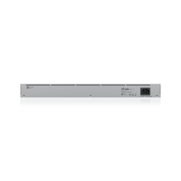 Ubiquiti USW-48-POE – Managed Switch – 48×GbE, 4×SFP, L2, PoE+ 195 W, 19" Rack, 1U