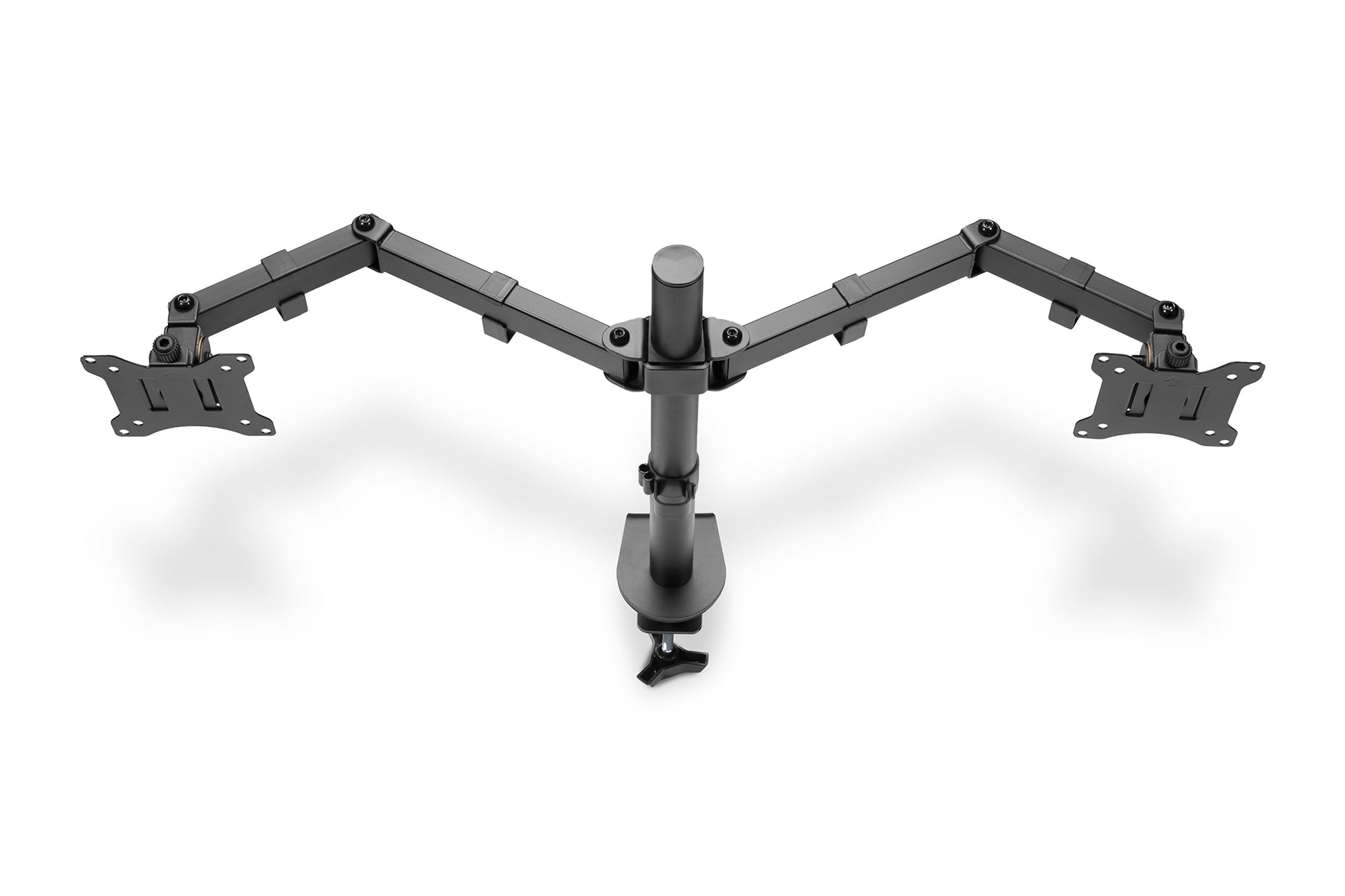 Digitus UNIVER – Tischhalterung, 2 Monitore, Tischklemme, bis 32", 8 kg, Schwarz