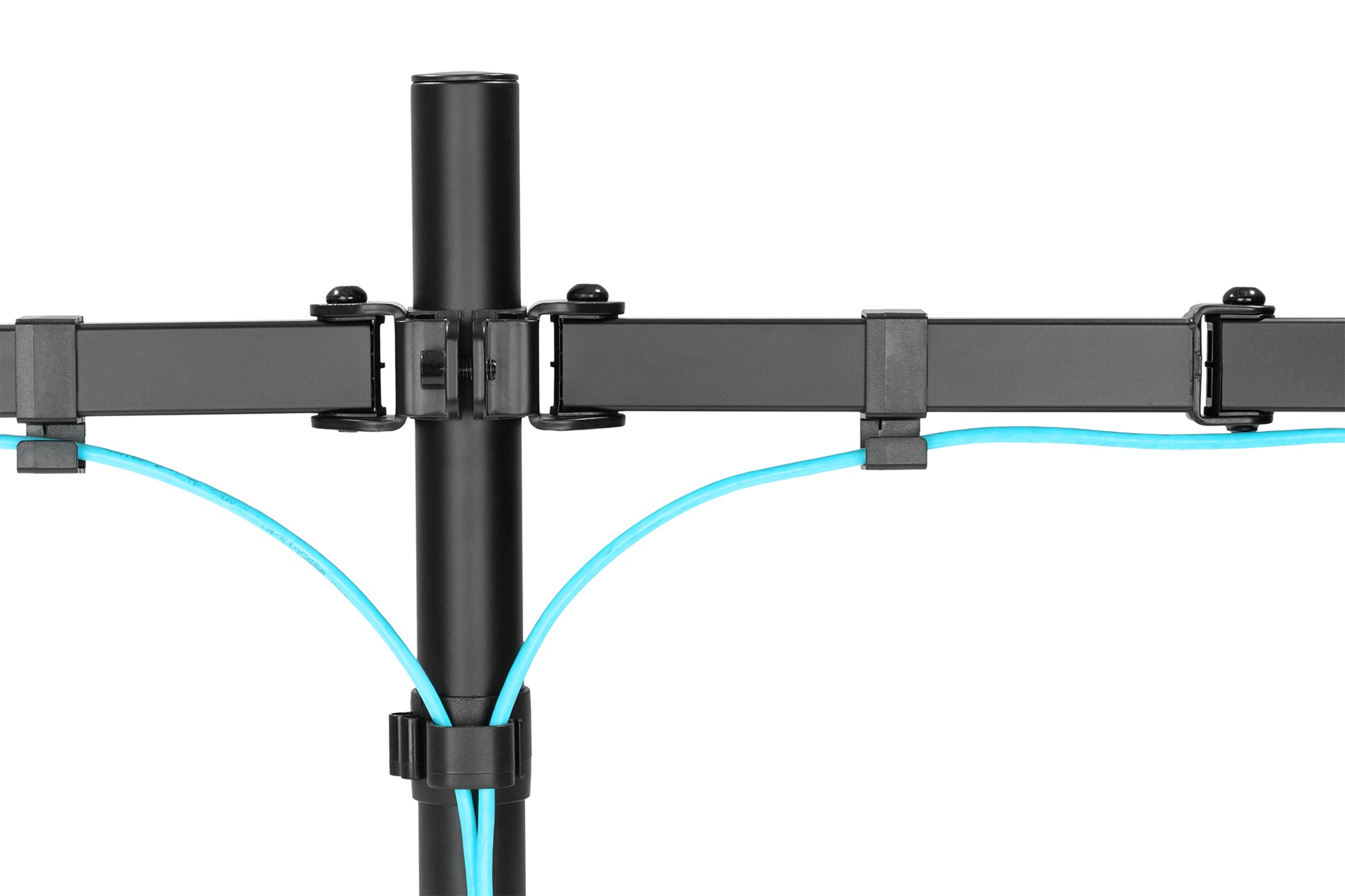 Digitus UNIVER – Tischhalterung, 2 Monitore, Tischklemme, bis 32", 8 kg, Schwarz