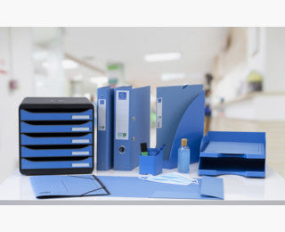 Exacompta Sammelmappe für A4, Karton, Blau
