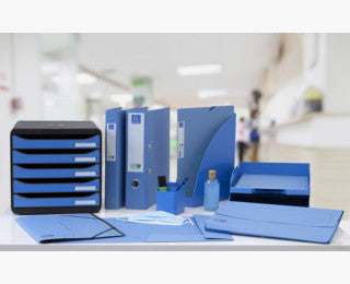 Exacompta Sammelmappe für A4, Karton, Blau