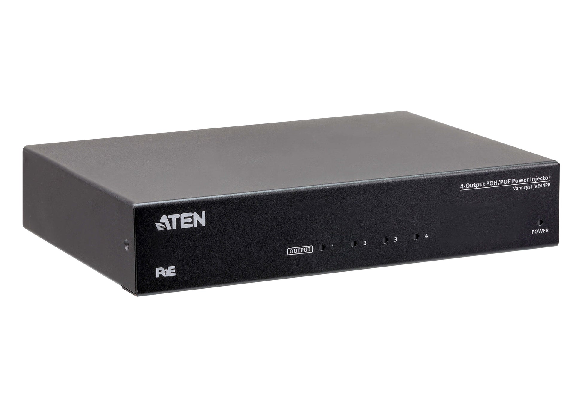 ATEN VE44PB – PoE-Injektor, HDBaseT, 4× PoE-Ports, PoH/PoE (IEEE 802.3af), für ATEN PoH/PoE-Geräte