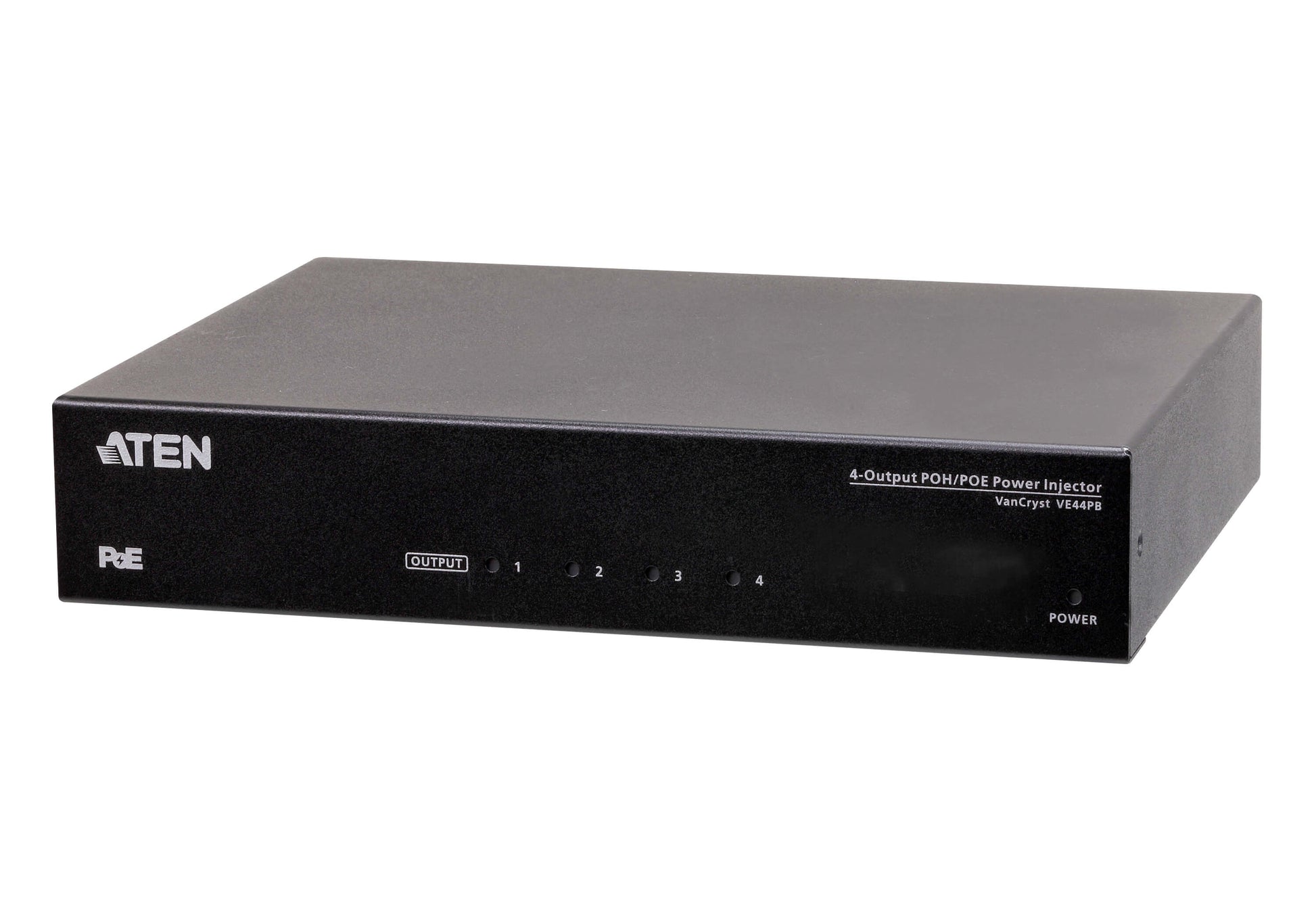 ATEN VE44PB – PoE-Injektor, HDBaseT, 4× PoE-Ports, PoH/PoE (IEEE 802.3af), für ATEN PoH/PoE-Geräte