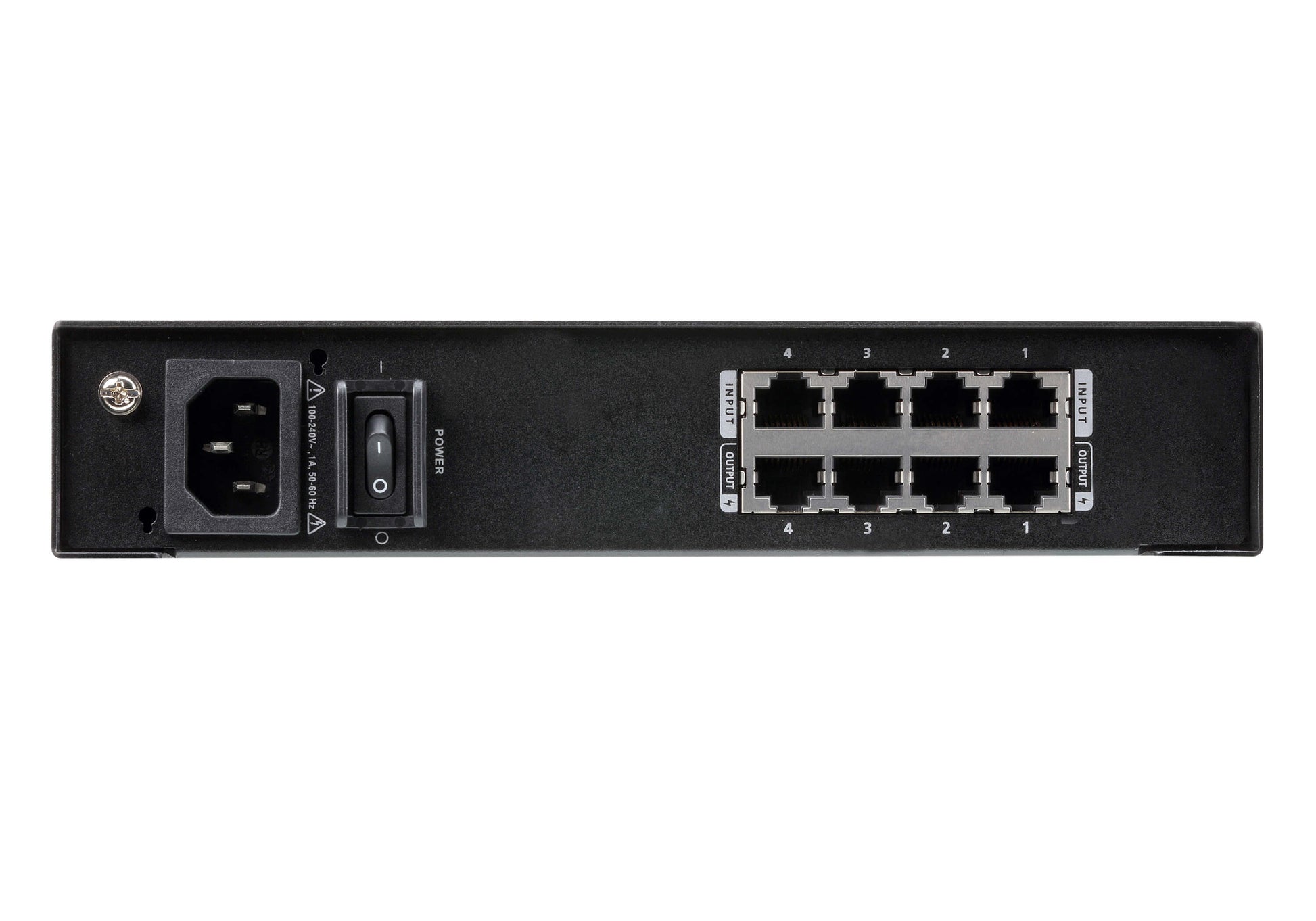 ATEN VE44PB – PoE-Injektor, HDBaseT, 4× PoE-Ports, PoH/PoE (IEEE 802.3af), für ATEN PoH/PoE-Geräte
