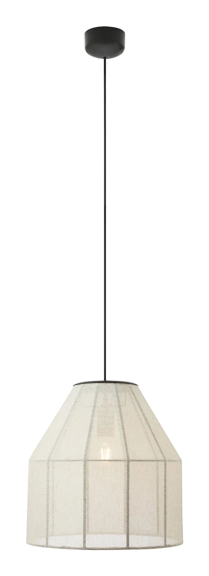 Markslöjd Pendelleuchte Aiko – Ø 37 × 37 cm, 60 W, beige/schwarz, exkl. E27