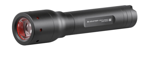 Ledlenser Taschenlampe C5R Classic – 420 lm, 240 m, IP54, Akku 700 mAh – Schwarz