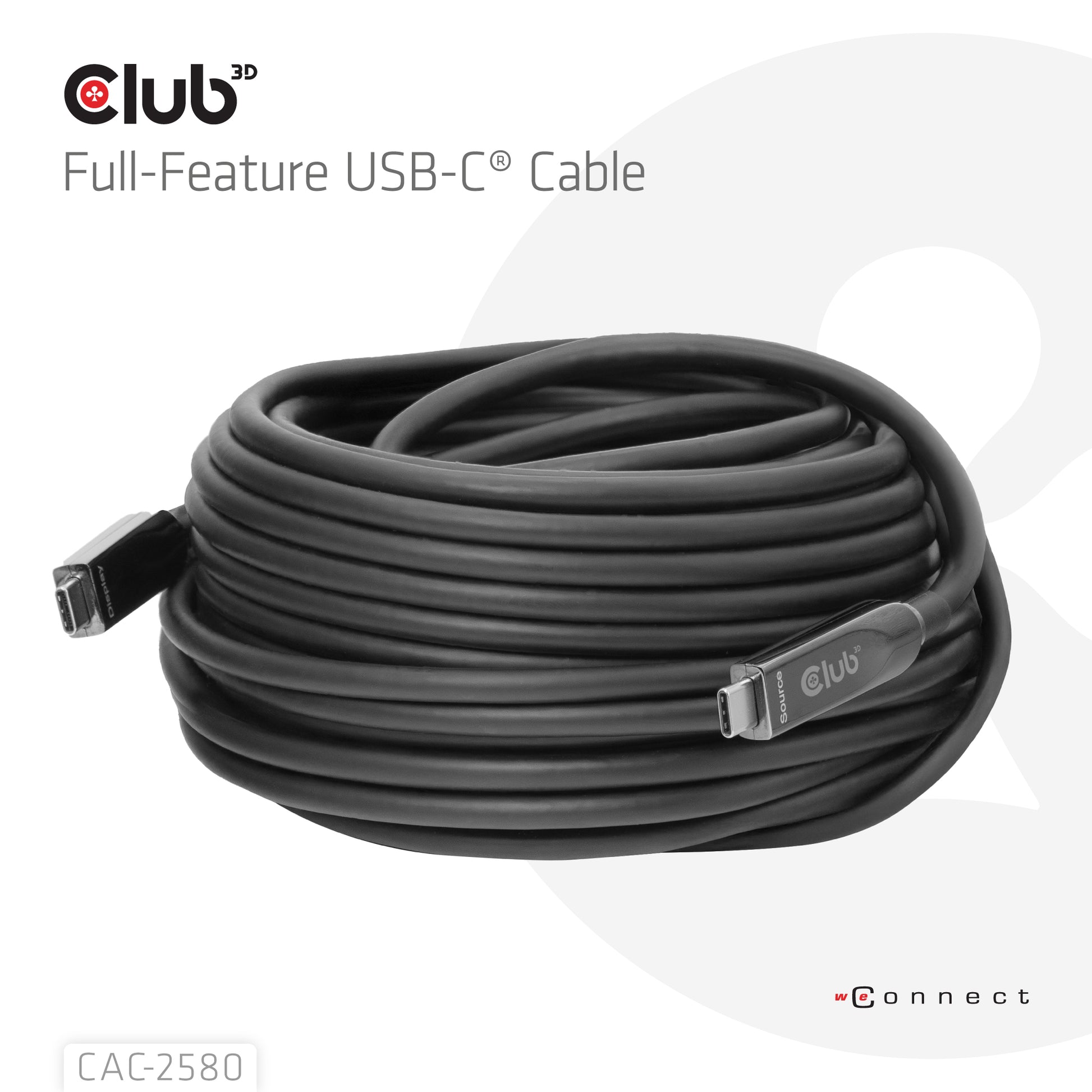 CLUB3D Club 3D – USB-Kabel, USB-C zu USB-C, 15 m