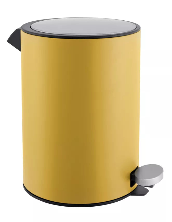 Diaqua Treteimer – 3 l – Metall, rund – gelb – Anti-Fingerprint