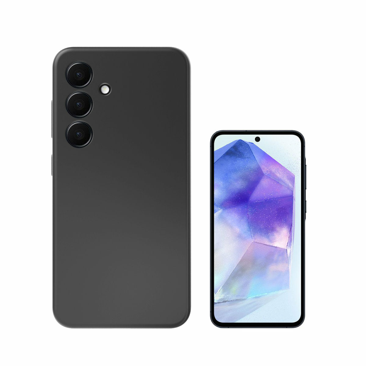 4smarts Backcover – für Samsung Galaxy A55 – Silikon, schwarz