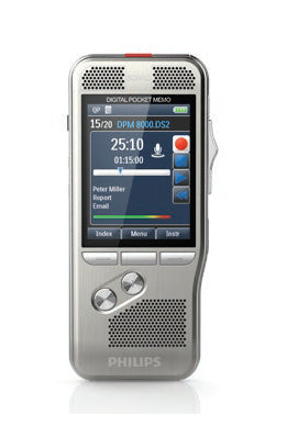 Philips Digital Pocket Memo 8300 Integrator – Digitales Diktiergerät – 30 h – Silber