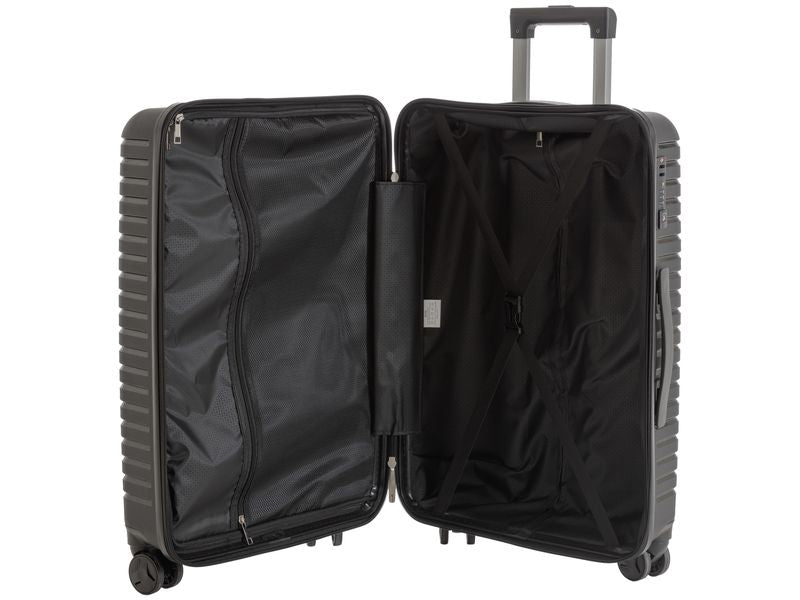 KOOR Trolley – 95 l, PP, 4 Rollen, mit TSA, schwarz, 46 × 76 × 30 cm