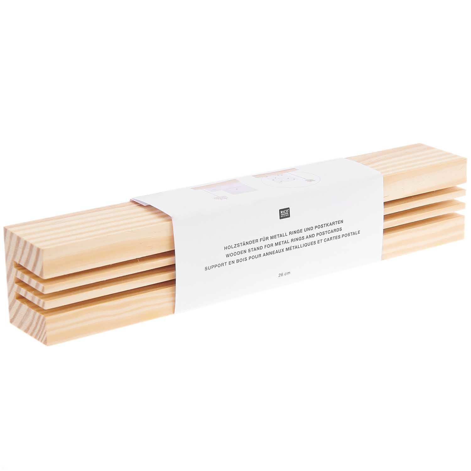 Rico Design Tischprospekthalter 26 cm – Holz, beige