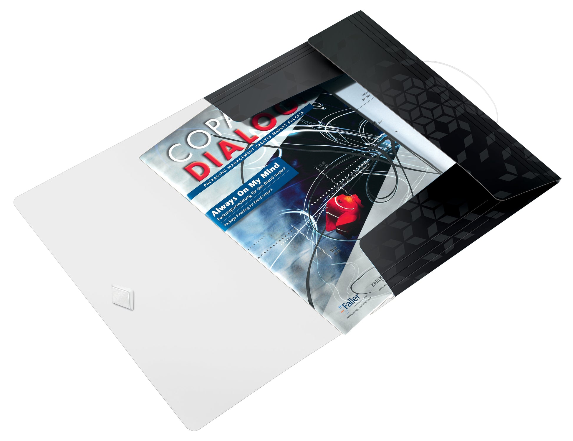 Leitz WOW Gummibandmappe A4 – Gummiband, Polypropylen (PP), Schwarz, 3 Klappen, bis 150 Blatt