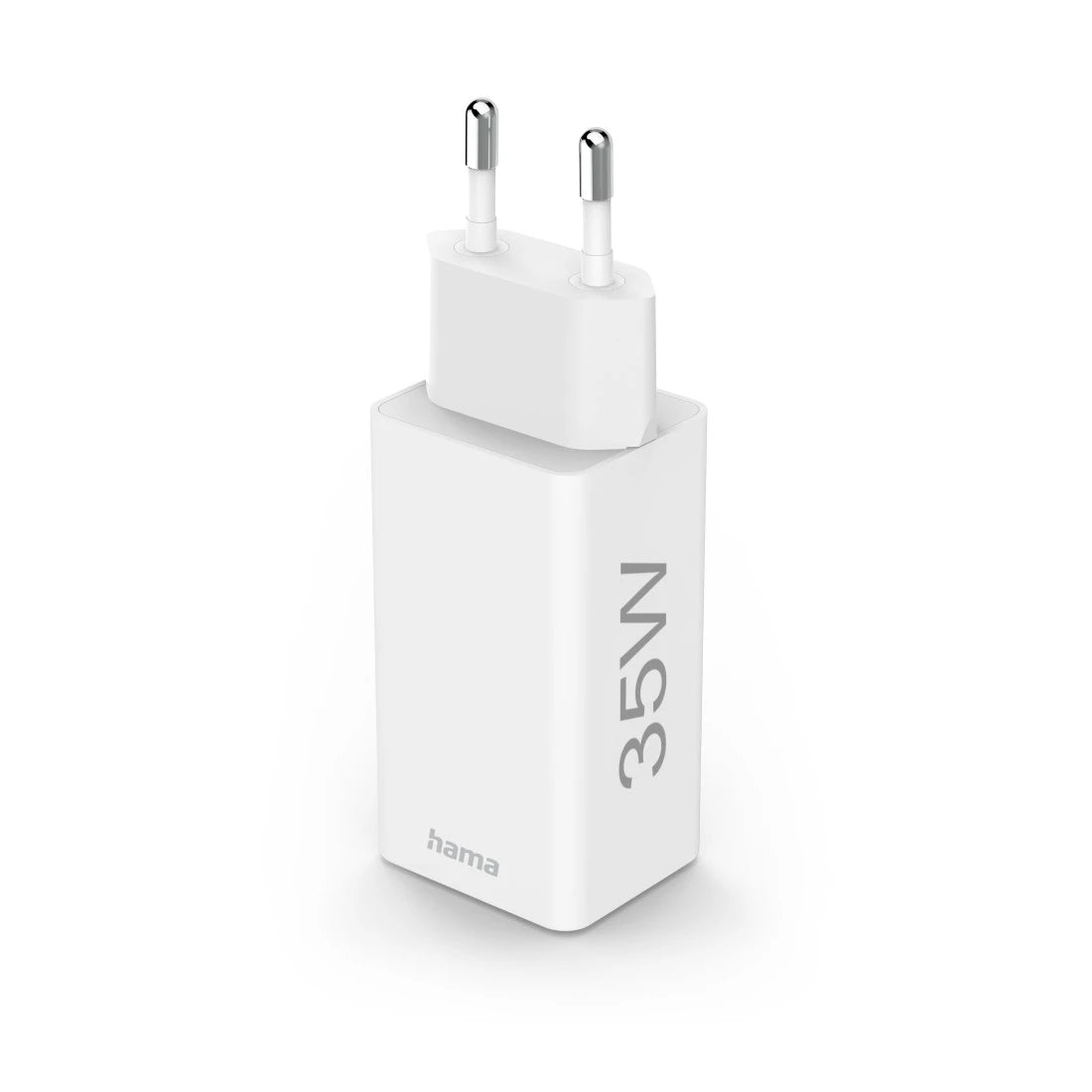 Hama 00125116 USB-Ladegerät 35 W – USB-C×2 – PD, QC 3.0 – für Smartphones, Tablets, Powerbanks – Weiss