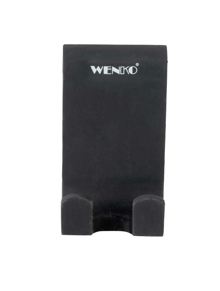 WENKO Haken Verna Duo – Silikon, 5×4,5×9,5 cm, Schwarz