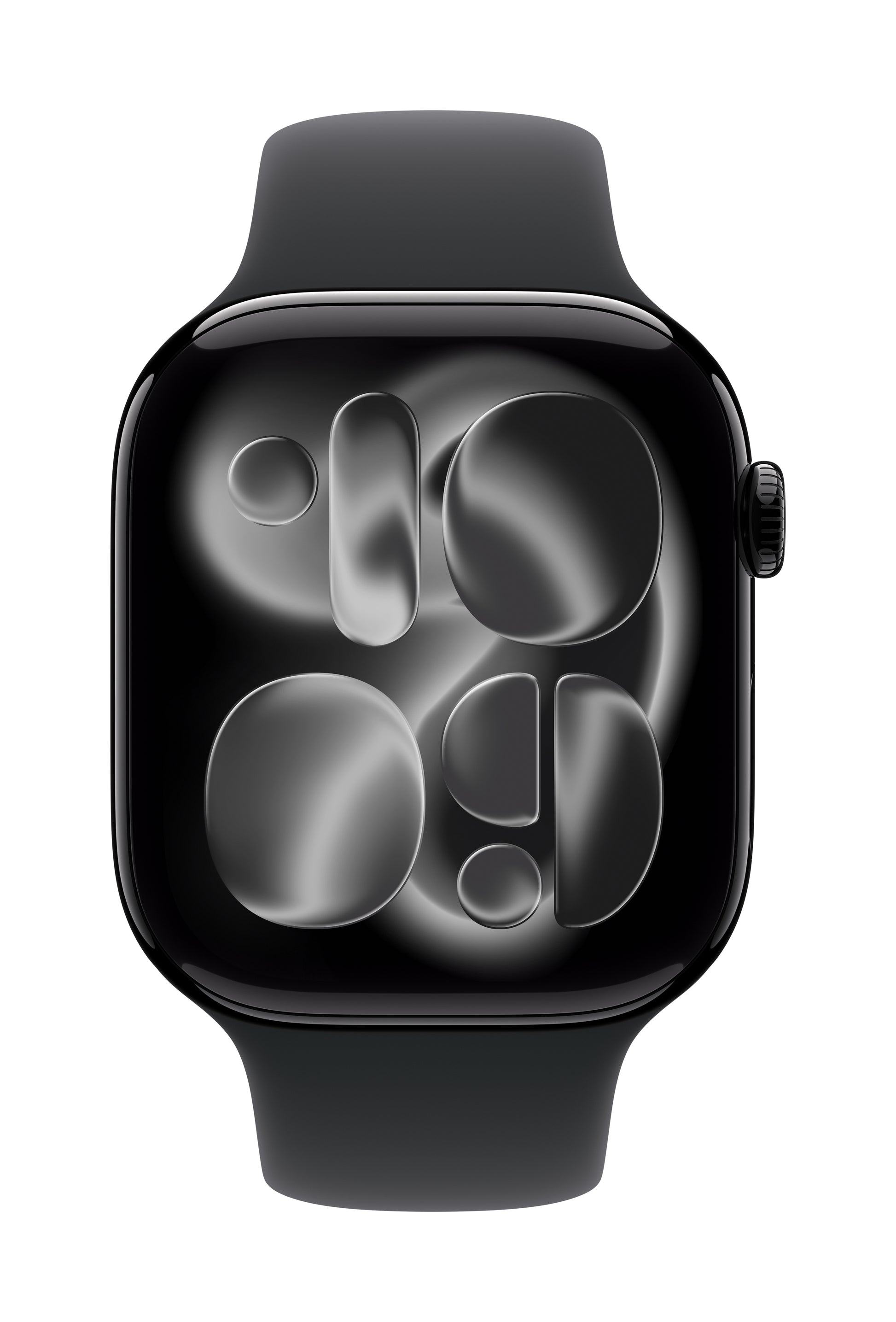 Apple Sportarmband – Armband – für Apple Watch 46 mm, Schwarz, M/L, Polymer