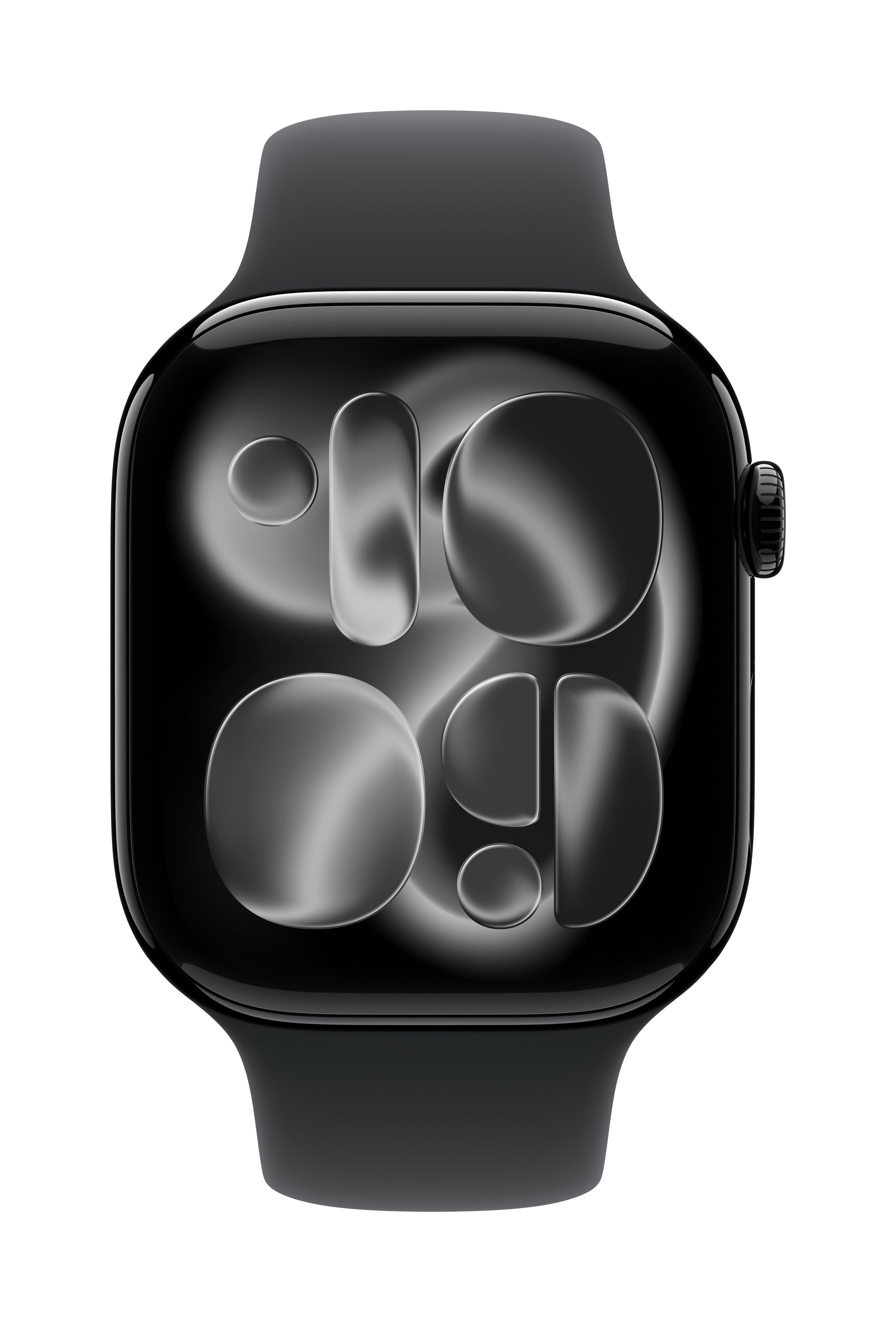 Apple Sportarmband – Armband – für Apple Watch 46 mm, Schwarz, M/L, Polymer