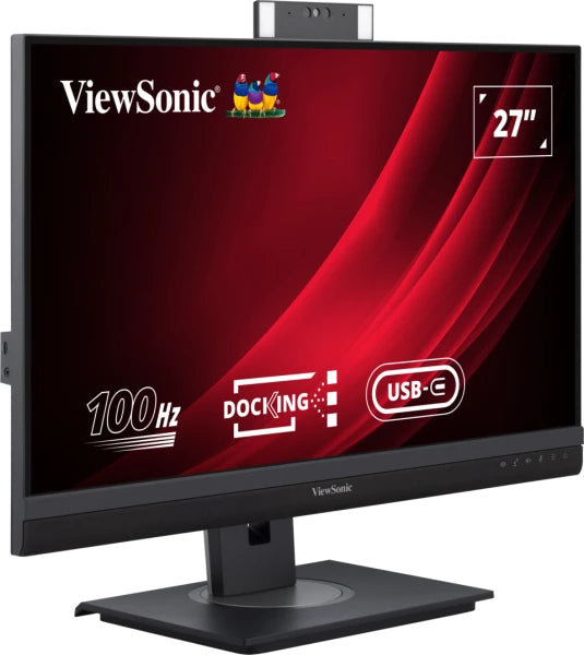 ViewSonic VG2757V-2K – Monitor, 27" 2560 × 1440 (WQHD), IPS, Webcam, USB-C, HDMI, DP, Lautsprecher