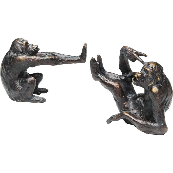 KARE Design Monkey Buchstütze – Kunststoff – Braun – 200 × 170 × 100 mm