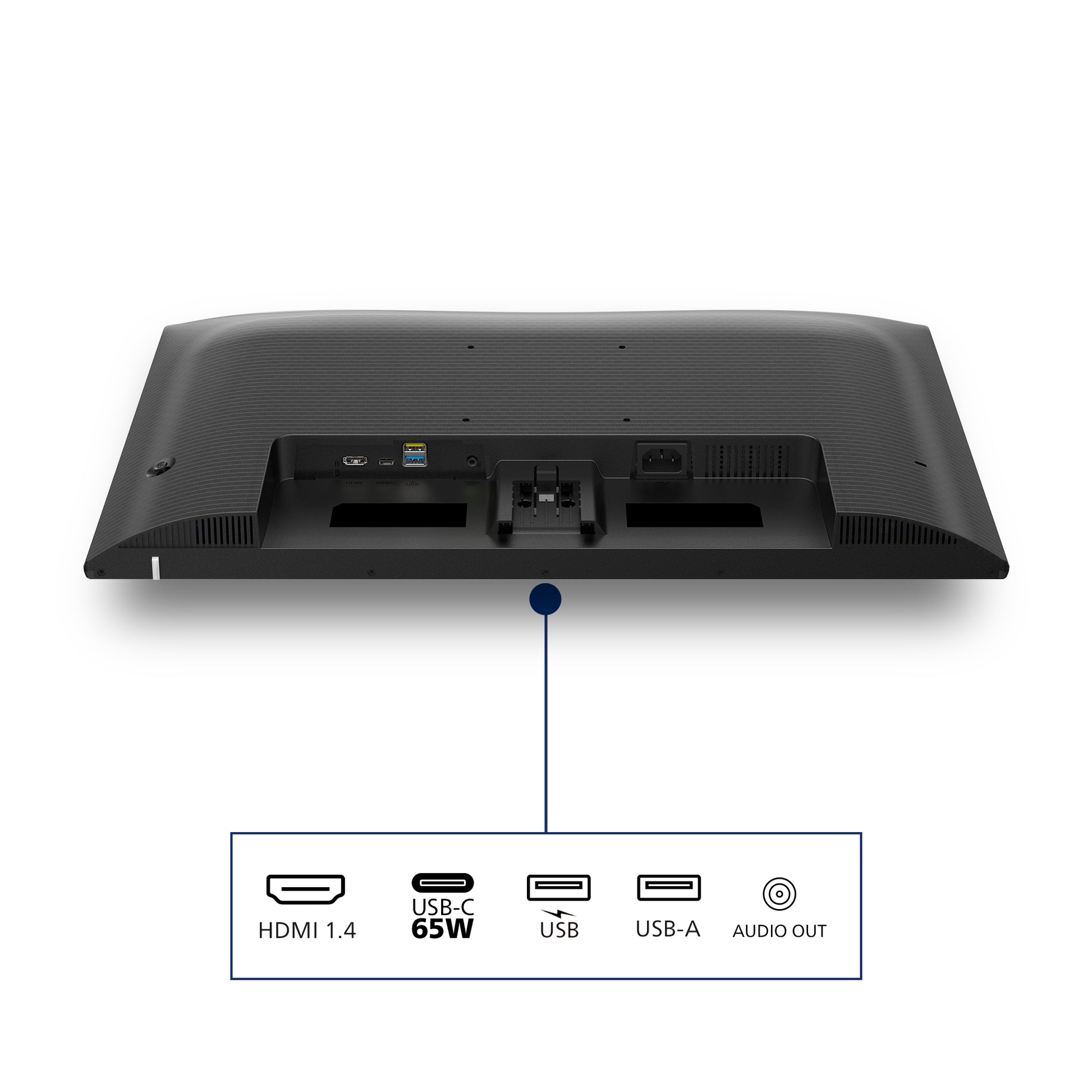 Philips 24E1N1300A/00 – Monitor, 23,8", IPS, 100 Hz, 250 cd/m², USB-C, Lautsprecher, VESA 100 × 100, Schwarz