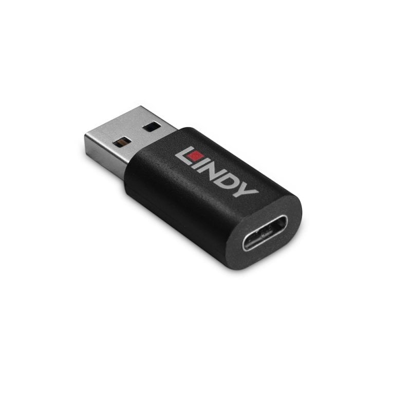Lindy USB-Adapter USB-A auf USB-C – USB 2.0 (480 Mbit/s) – Schwarz