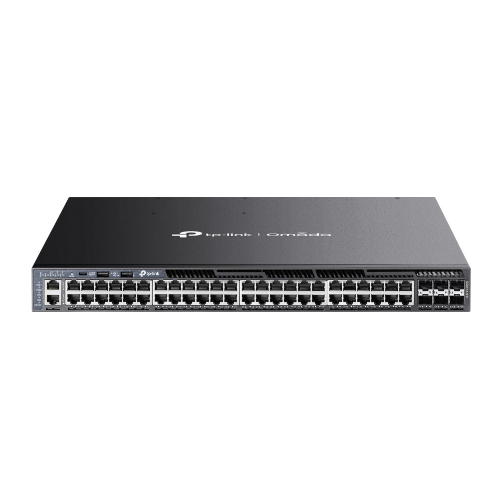 TP-Link SG6654XHP – Managed Switch – 48×GbE, 6×SFP+, L3, PoE+ 1440 W, 1U