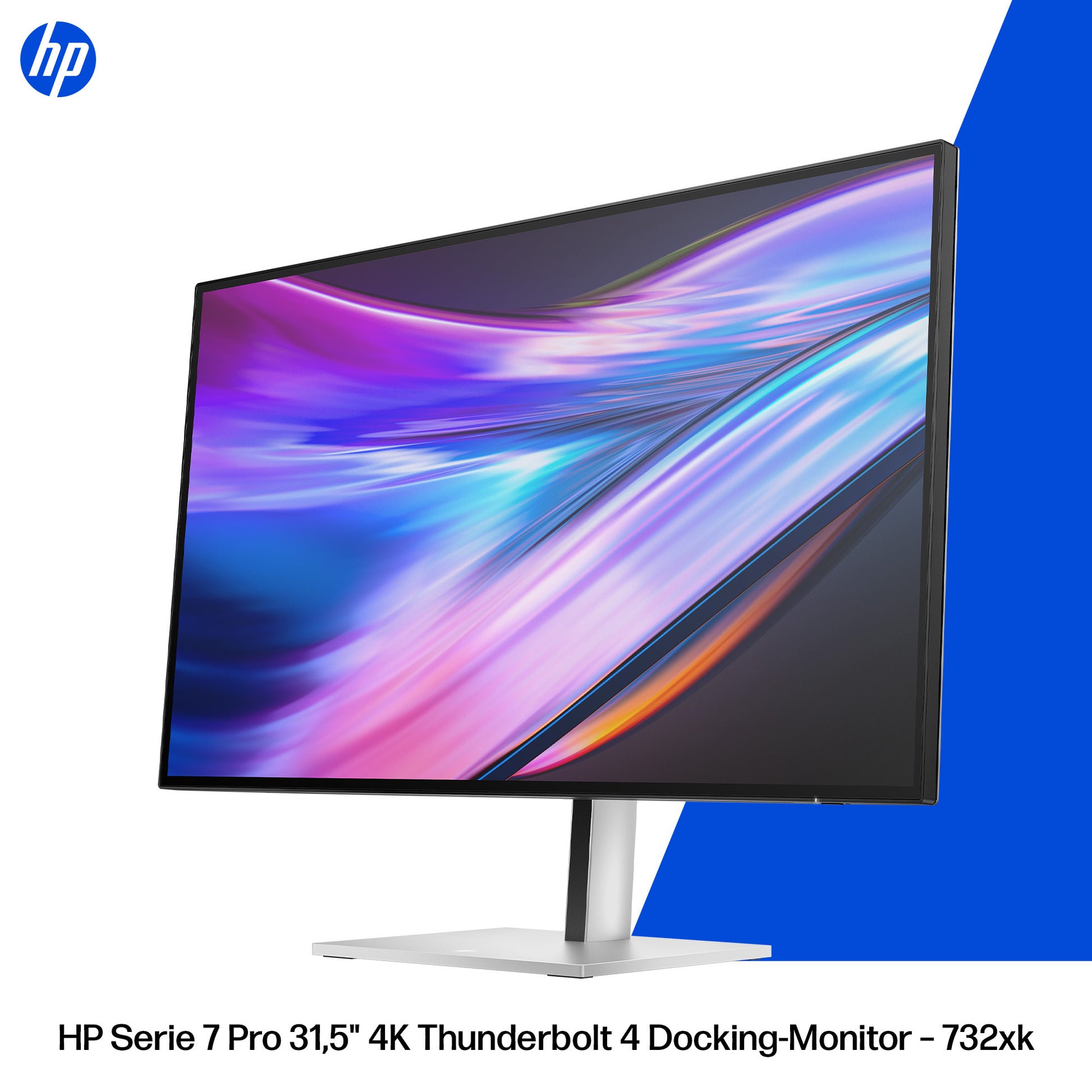 HP Series 7 Pro 732xk – 31,5", 3840 × 2160 (4K), IPS Schwarz, 120 Hz, Thunderbolt 4, LAN, HDR