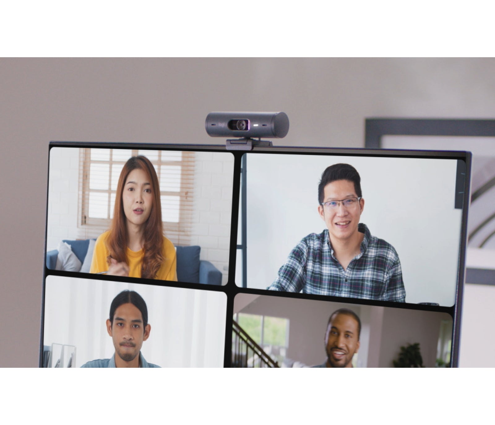 Logitech Brio 500 Webcam – Full HD, 60 fps, USB-C, Autofokus, Abdeckung, 90°