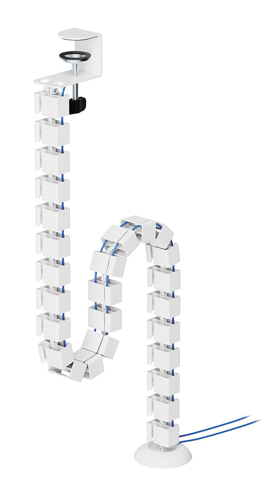 Neomounts ADS06-131WH Kabelschlange – 1,4 m – Stahl – Weiss, Schraubbefestigung