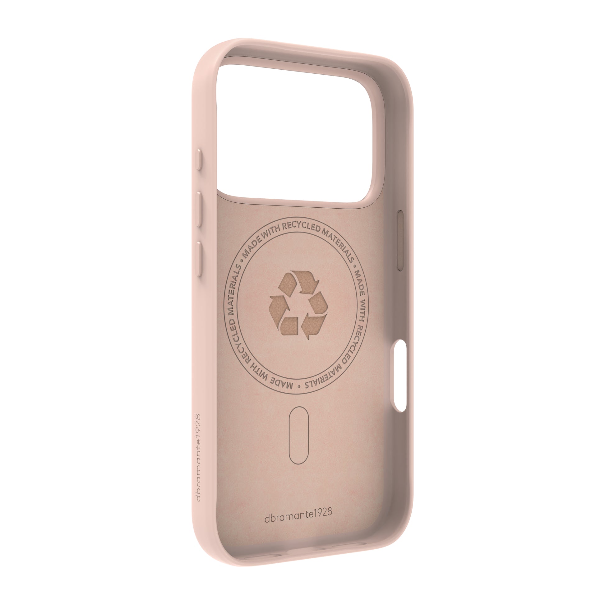 dbramante1928 Roskilde MS Kick ICON Backcover – für Apple iPhone 17 Pro, Hellrosa, bis 1,2 m sturzsicher