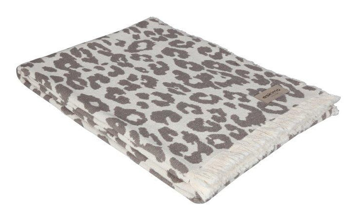 Eskimo Nala Wohndecke – Baumwolle, Taupe – 140 × 200 cm