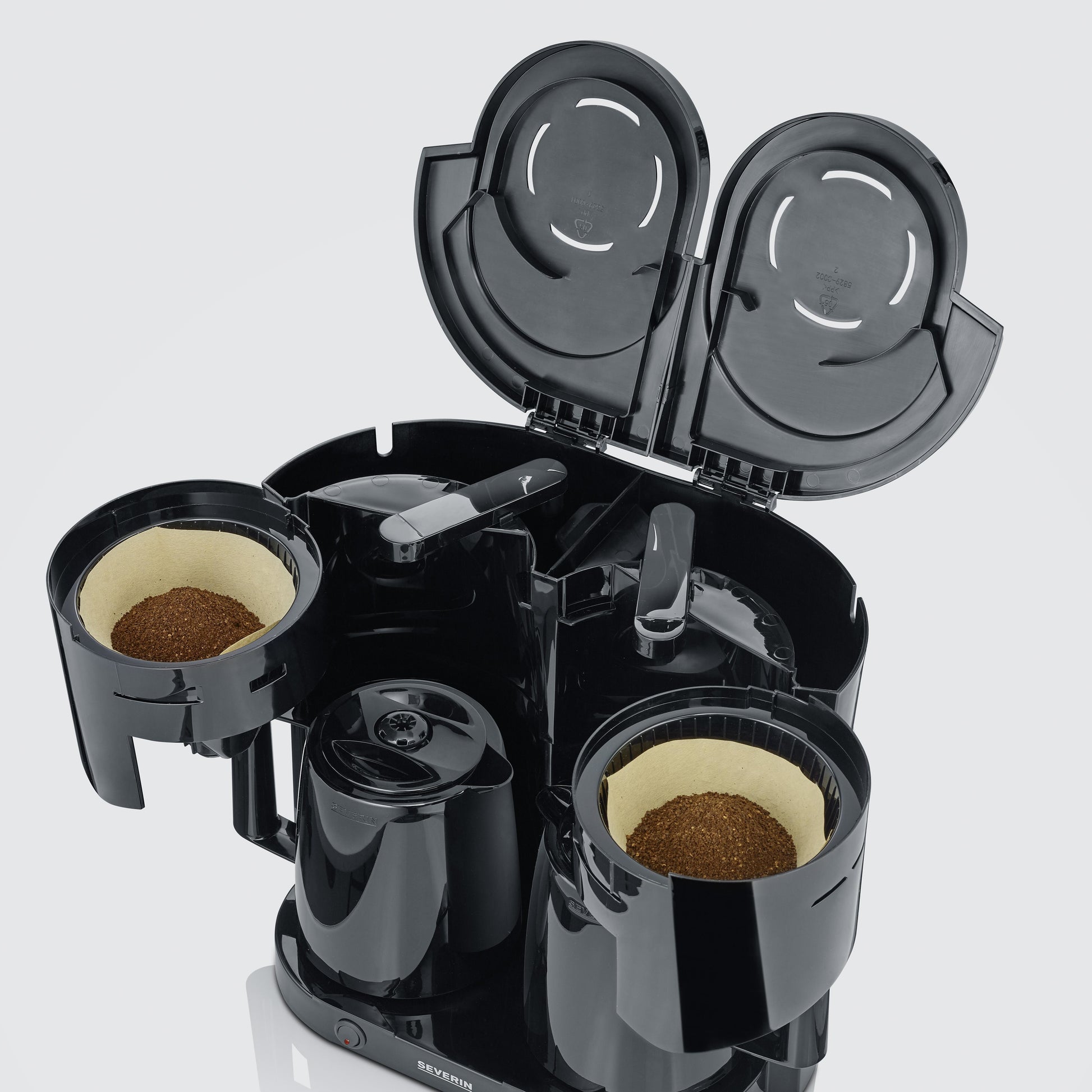 Severin KA9315 Filterkaffeemaschine – 8 Tassen, 1 l, Karaffe, Schwarz