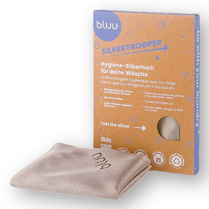 Bluu Silbertuch, parfümfrei, streifenfrei – für Wäsche, Silber, 1 Stück, eco:smart, eco:plus