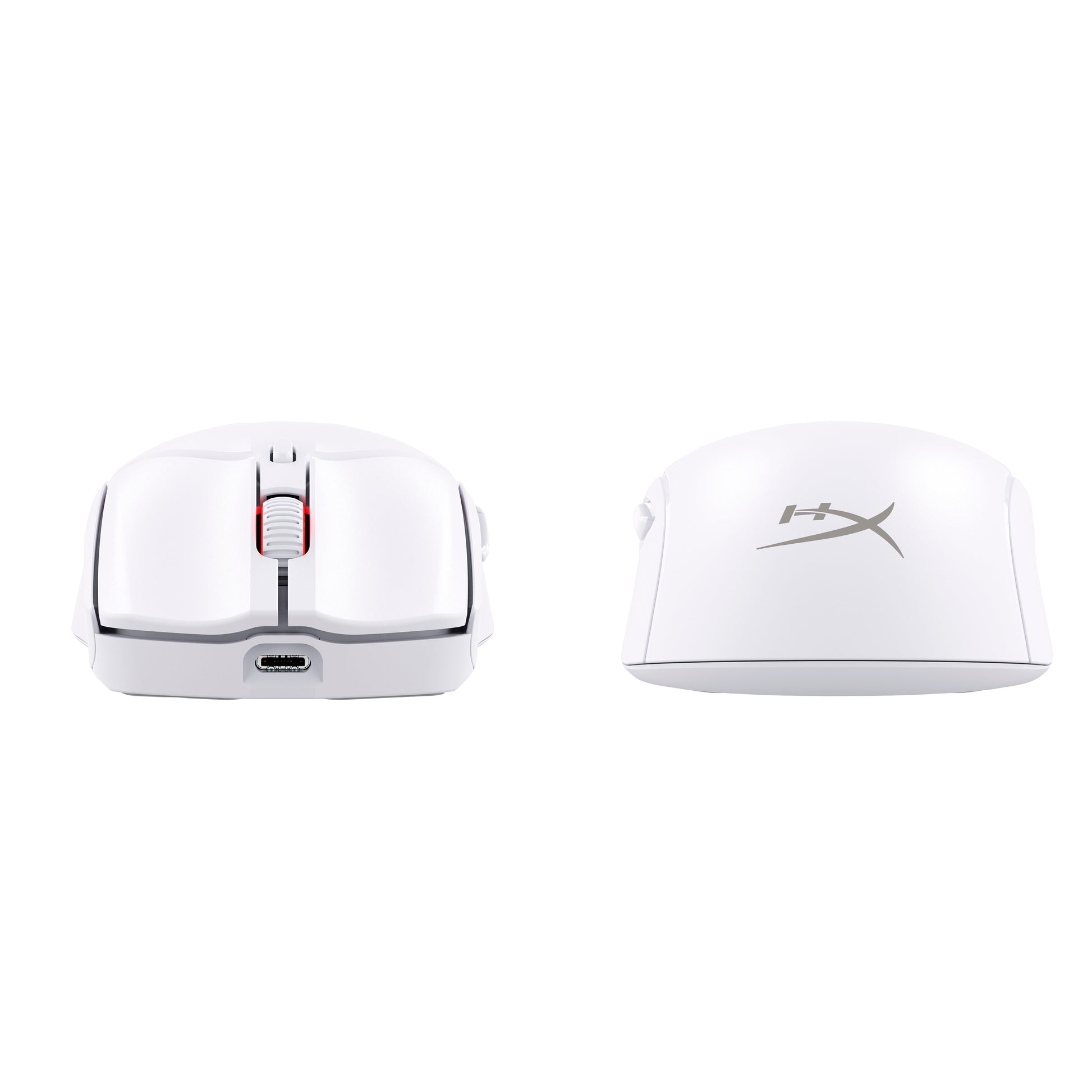 HyperX Pulsefire Haste 2 Gaming-Maus – kabellos, 1000 Hz, 6 Tasten, für Rechtshänder, Daumentaste, Weiss