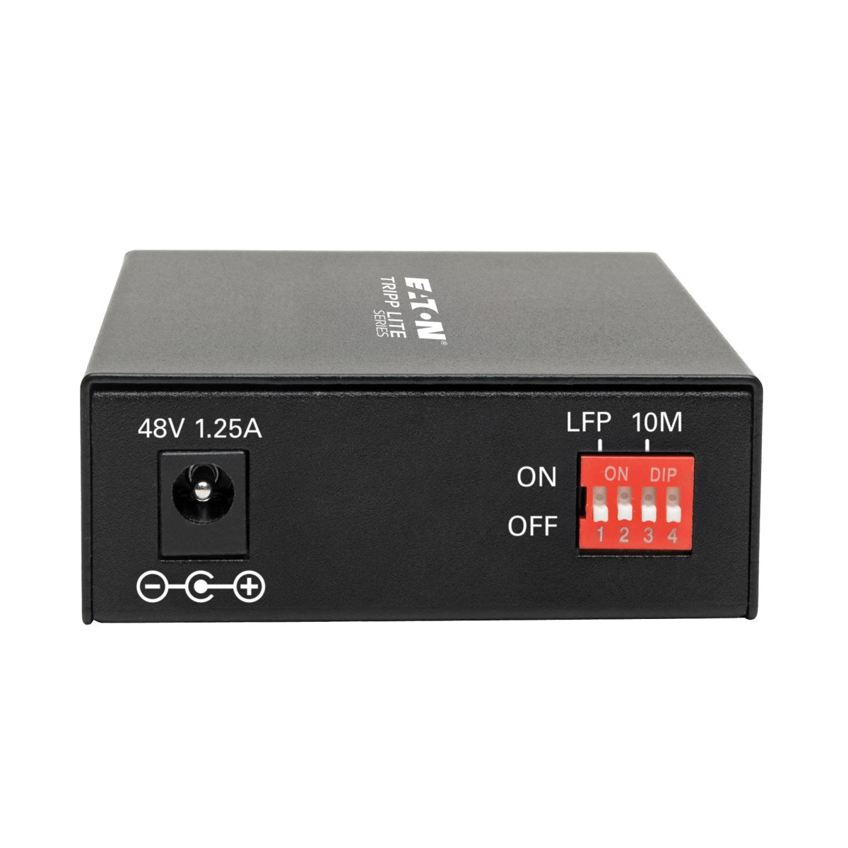 Tripp Lite N785-INT-PSCMM2 Medienkonverter SC zu RJ-45 – Gigabit, Multimode 1310 nm, 2 km, PoE+ (30 W) – Schwa