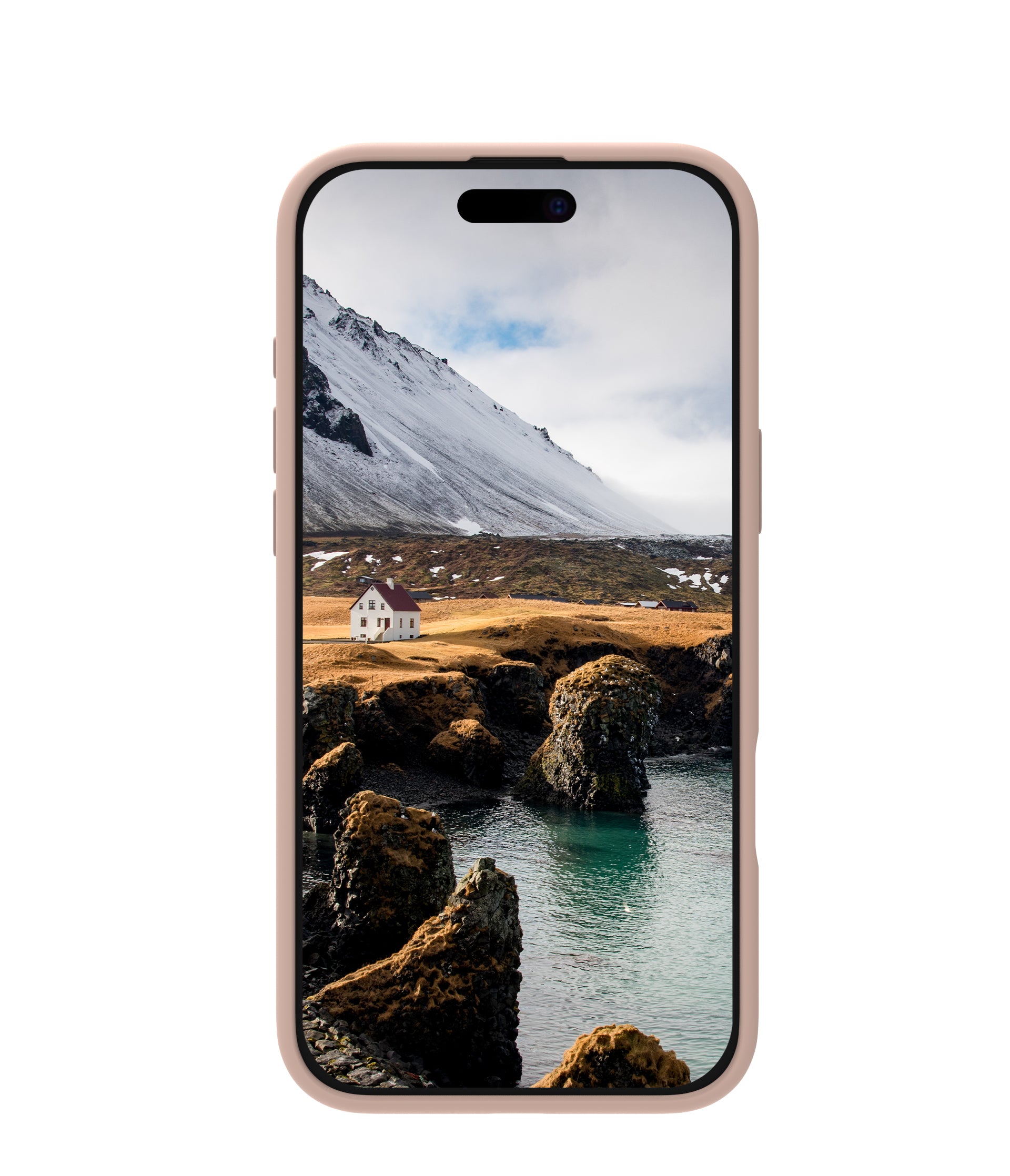 dbramante1928 Monaco – Backcover – für Apple iPhone 16 Plus, MagSafe, Silikon, Pink Sand