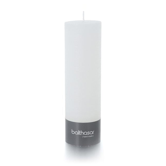 Balthasar Zylinderkerze – Ø 6 × 20 cm – Paraffin, Weiss – ca. 75 h