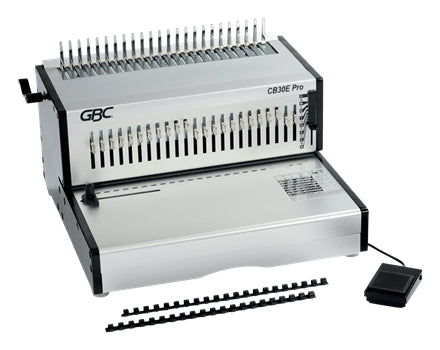 GBC CB30EPro Stanz- und Bindemaschine – Plastik- und Drahtbindung, für 21-Loch, A4, bis 30 Blatt