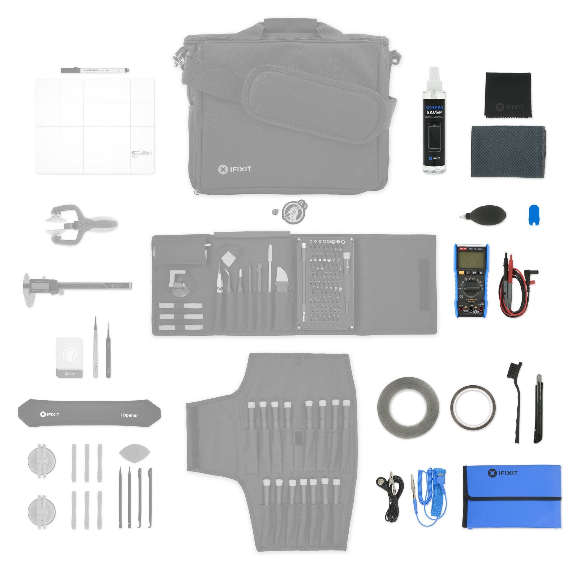 iFixit Pro Tech Diagnosemodul – Schwarz, 100 × 360 mm – für Smartphones – 1 Stück
